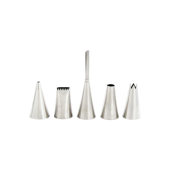 Mrs. Anderson Stainless Steel Pastry Tips 5-Piece