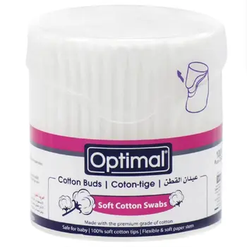 Optimal Soft Cotton Swabs 100 pcs