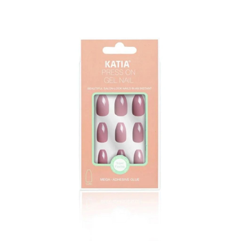 KATIA PRESS ON Pink Gel Nails 10 Pieces