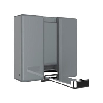 Wenko High-Quality Heavy-Duty Foldable Coat Hook Darkgrey/Silver