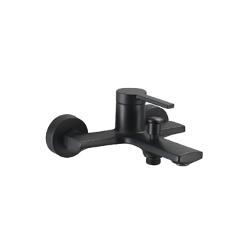 قطرة أكوا صنبور حوض إستحمام من النحاس الصلب بتصميم عصري متين بلون أسود ومقبض واحد 1 × 1 × 1 سم JS-622603B 1قطعة