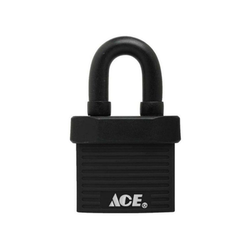 ACE Black Steel Shackle Padlock 1.5 Inch
