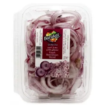 Barakat Quality Plus Fresh Red Onion Sliced 250g