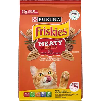 فريسكيس طعام جاف للقطط باللحوم المشوية 2.8كيلو