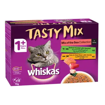 ويسكاس طعام قطط رطب 12×70جرام