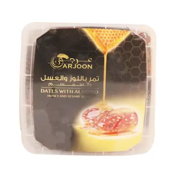 Arjoon Almonds Honey & Sesame Dates 400g