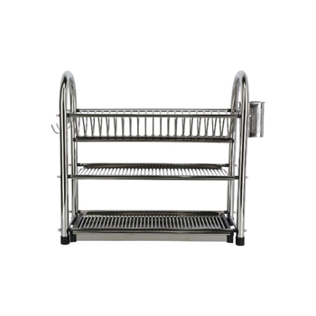 Parfait Large 3-Layer Dish Rack Silver 1Piece