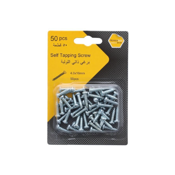 Saco Silver Self-Tapping Screws 4x16mm 50 Pack