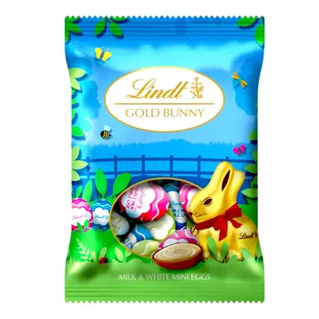 Lindt Gold Bunny Milk & White Mini Eggs 80g