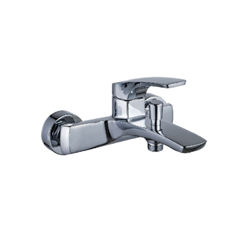 قطرة أكوا صنبور حوض إستحمام من النحاس الصلب بتصميم عصري متين بلون كروم ومقبض واحد 1 × 1 × 1 سم JS-640705 1قطعة