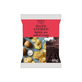 M&S Food Lightly Sea Salted Crisps 40g