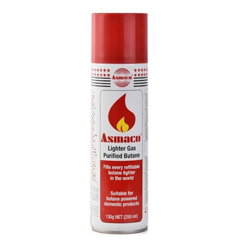 Asumaco Purified Butane Lighter Gas 250ml