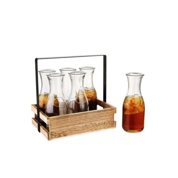 High-Quality Glass Juice Bottle Set 6 Pieces