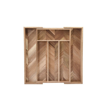 Brown Expandable Cutlery Tray 23x36cm