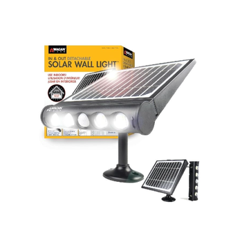 Wagan 1000 Lumens In And Out Detachable Solar Wall Light Black And White 3 X 8.4 X 10.6 Inch 8567 *(97319) 1Piece