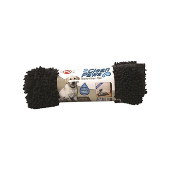 بقعة سجادة مايكروفايبر لتنظيف أثار أقدام الحيوانات بتصميم مانع للانزلاق رمادي 31 × 20 إنش 8017262 1قطعة