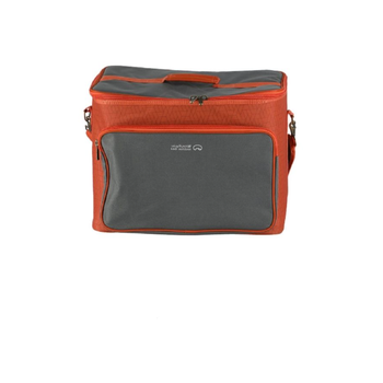 Kadi Zipper Closure Multi-Compartment Large Thermo Travel Bag Orange And Grey 45 X 28 X 35 Cm Cmi-Pib108 *(70528) 1Piece