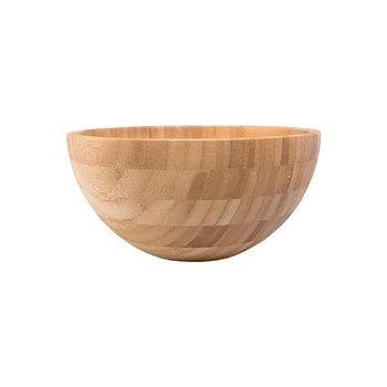 Bamboo Salad Bowl Brown 9.5x19.8x19.8cm