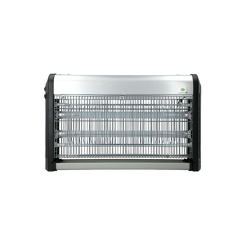 سيريني جهاز قاتل الحشرات المدمج بإضاءة ليد بقوة 2x15 واط باللونين الفضي والأسود، 1قطعة