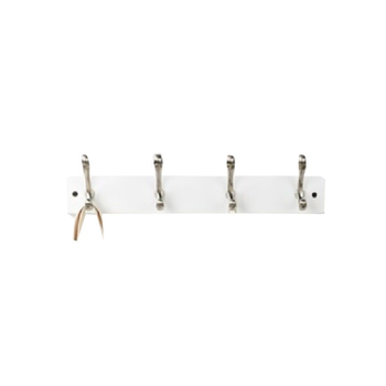 Honeybee Grace Elegant And Modern Design Durable 4-Hook Coat Rack White 1Piece