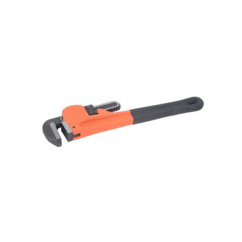 Tactix Non Slip Soft Dipped Handle Pipe Wrench Orange And Black 250 Mm 1Piece