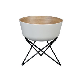 فيلي فيلي زبدية سلطة ميلامين دائرية مع حامل متعدد الألوان 25 × 18 سم Y1K120123-PK044 1قطعة