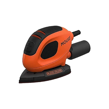 بلاك آند ديكر ماكينة سنفرة ماوس كهربائية كهربائية بسلك بقدرة 55 وات باللون البرتقالي والأسود مقاس 16.5 × 25.5 × 10 سم BEW230-GB 1قطعة