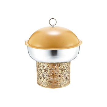 خدمة جيدة صينية تسخين الطعام مع غطاء آمن وحامل وباللون الأصفر وبسعة 4.5 لتر DZW-YC045 1قطعة