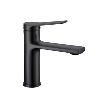 قطرة أكوا صنبور مغسلة لحوض متين بتصميم عصري ومقبض واحد مصنوع من النحاس الصلب تأتيك باللون الأسود 1 × 1 × 1 سم JS-622501B 1قطعة