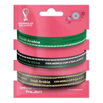 FIFA World Cup Multicolor Silicon Bracelets 3 pcs