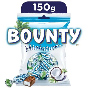 Bounty Milk Chocolate Mini Bars 150g