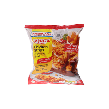 Americana Zingz Hot & Crunchy Chicken Strips 750g