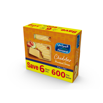 Almarai Full Fat Cheddar Processed Cheese 2x454g