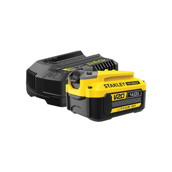 Stanley Fatmax V20 18V Battery Starter Kit Yellow and Black 9 x 13 x 27.5 cm SFMCB14M1-GB *(91895) 1.5Kg