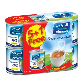 المراعي حليب مبخر 6 × 170جرام