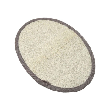 تندنس تيندانس فرشاة تقشير وتدليك الجسم مصنوعة من لوف طبيعي، كريمي ورمادي داكن، حجم كبير 75507233 1قطعة