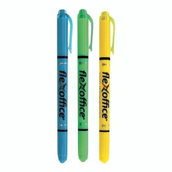 Flexoffice Twin Highlighter 3 Pieces