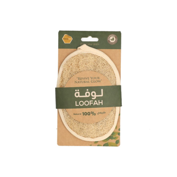 نحلة العسل لوفة استحمام طبيعية صديقة للبيئة خفيفة الوزن بيضاوية بيج 18 x 12 x 1 سم BG 006 1قطعة