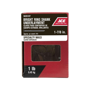 Ace Bright Ring Shank Specialty Nails 1 lb