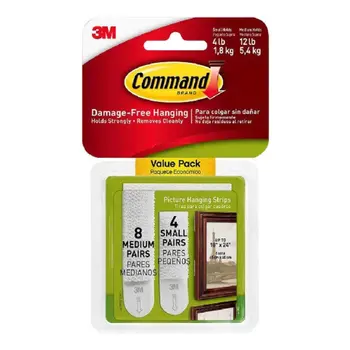 3M Command Picture Hanging Strips 24 Pieces