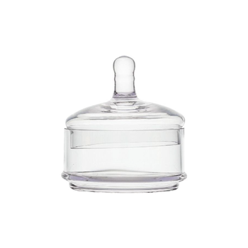 بارفيت Y114-YJ038-1L برطمان حلوى زجاجي أنيق ومتين بغطاء شفاف 13× 12سم 1قطعة