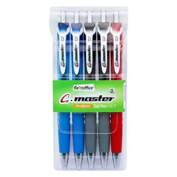 Flexoffice G.master Assorted Gel Pen 5 Pieces