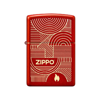 Zippo Abstract Logo Design Rectangular Windproof Pocket Lighter Metallic Red and Gold 5.72 x 1.27 x 3.81 cm 1517210940 *(96279) 0.077Kg