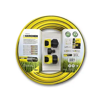 كارشر بريموفليكس مجموعة خرطوم غسيل بالضغط، لون أصفر وأسود، طول 10 متر، رقم الموديل JE2.645-156 1قطعة