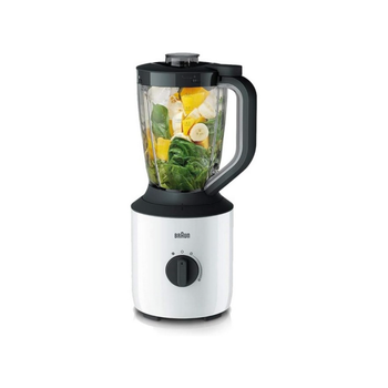 Braun 800W PowerBlend 3 Jug Blender with Mill White and Black 2 L BRJB3123WH *(98675) 2.2Kg