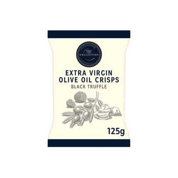 M&S Food Collection Extra Virgin Olive Oil Crisps With Black Truffle 125g