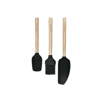 Kitchen Aid Bamboo Baking Set Beige-Black