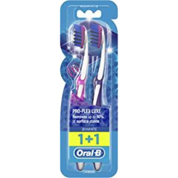اورال بى فرشاة برو فلكس ثري دي وايت وسط 1 + 1قطعه