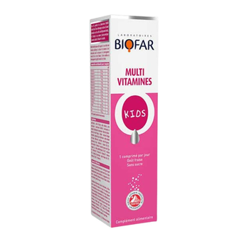 Biofar Kids Strawberry Multi-Vitamins Tablets 20 Count