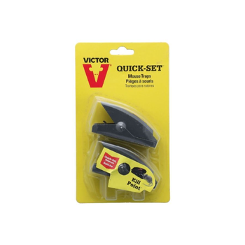 فيكتور مصيدة فئران فيكتور المتينة سريعة التركيب والفك قطعتان لون أسود 12.5×21.3×5.1سم 1قطعة